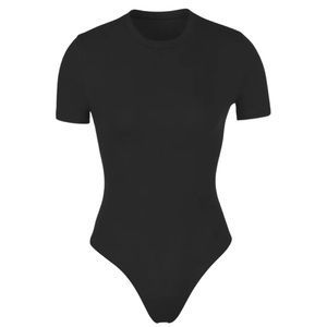 SKIMS Stretch Cotton Jersey T-Shirt Bodysuit